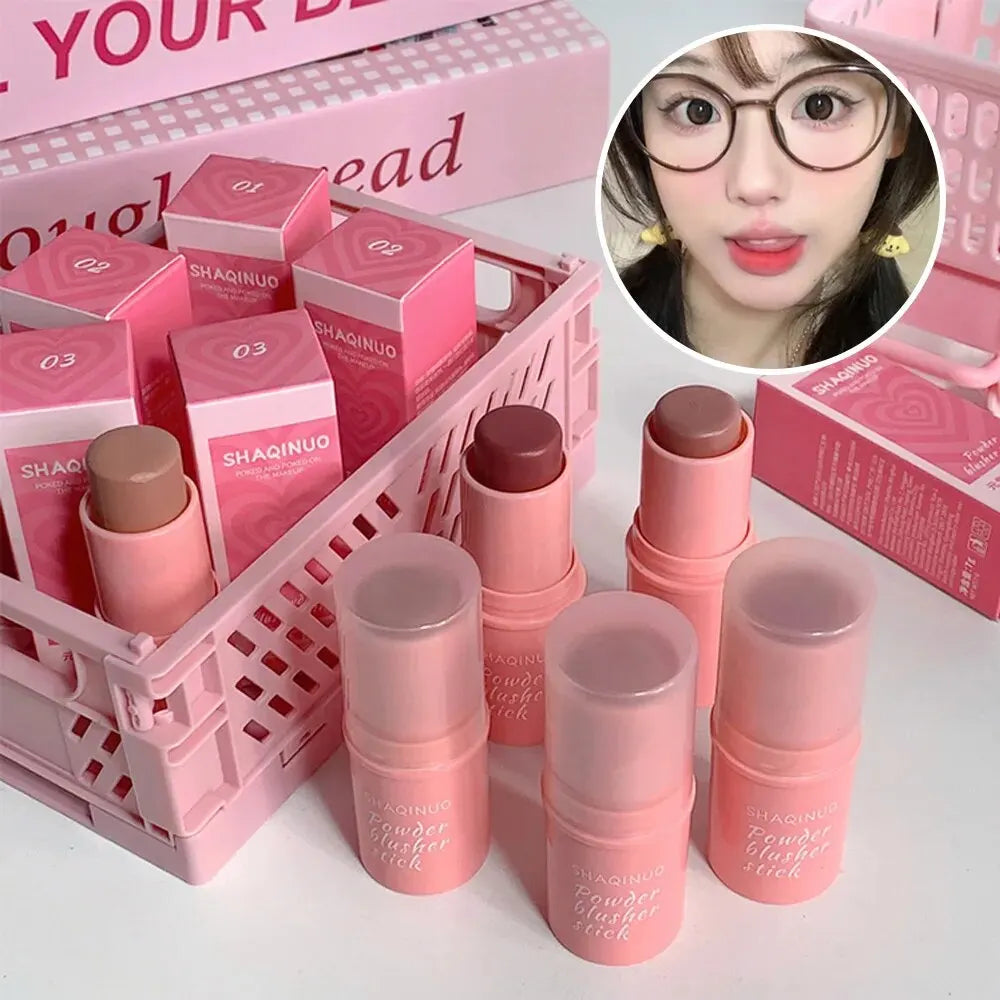 Velvet Matte Smooth Blush Stick Long-lasting 
Low Saturation Natural Makeup Effect