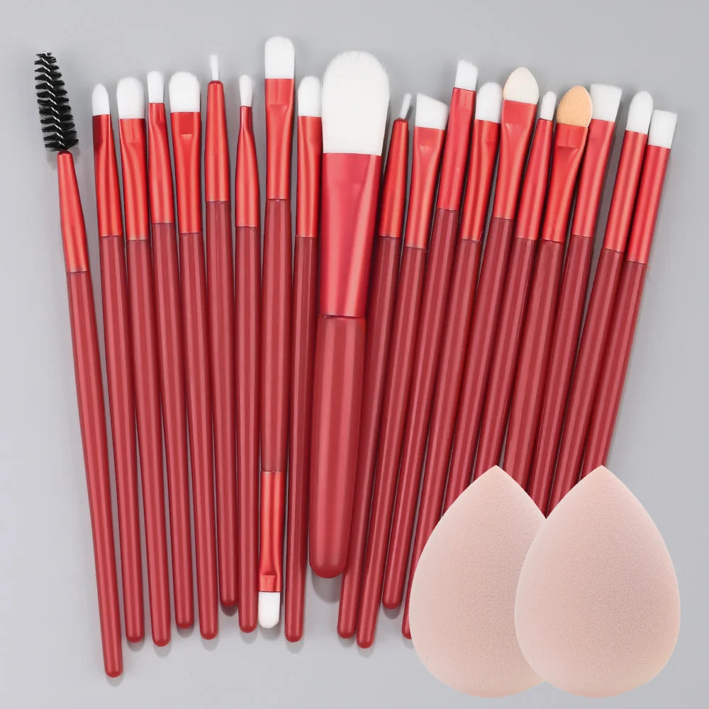 20Pcs Makeup Brush Set Eye Shadow Brush Full Set Beauty Makeup Concealer Brushes