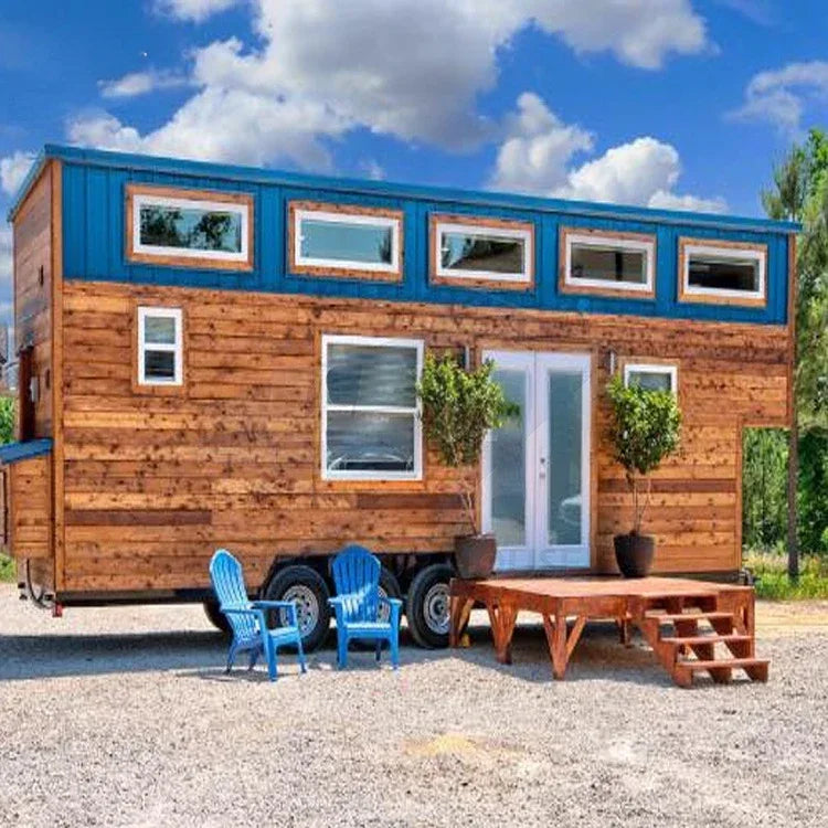 HOT SALE!!  Poftable tiny house on wheels 2 bedroom with bathroom tub and shower