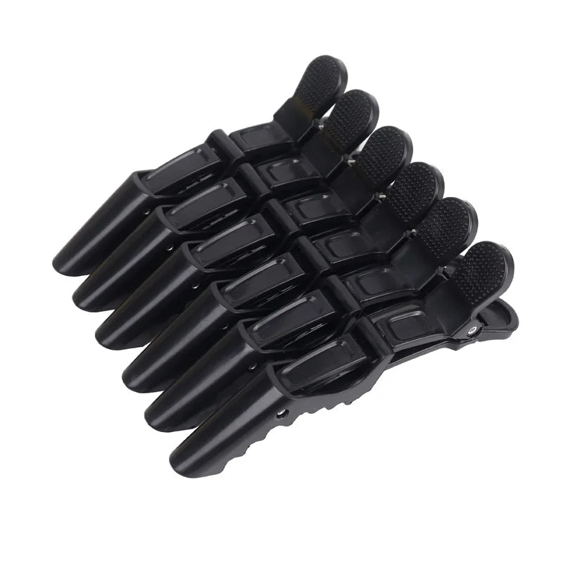 6pcs/Lot Plastic Alligator Hair Clips Hairdressing Clamps