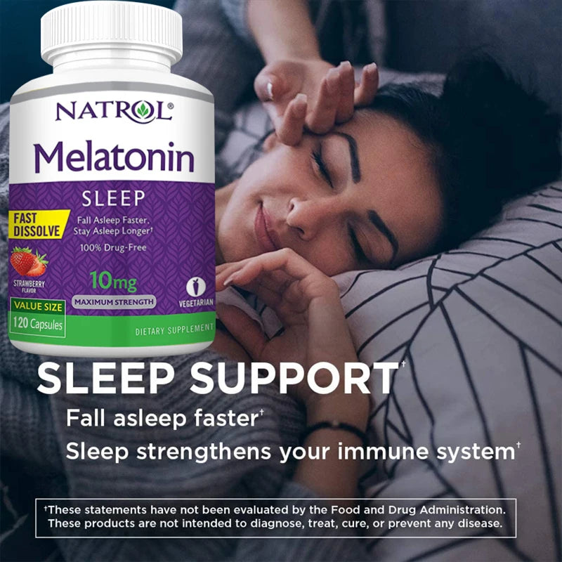 10mg Melatonin Sleep Supplement Solve Sleep Problems