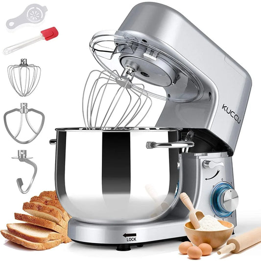 9.5 QT 6 Speed Double Handle Stand Mixer 
Pulse Electric Kitchen Mixer
 660W Tilt-Head Food Mixer for home baking