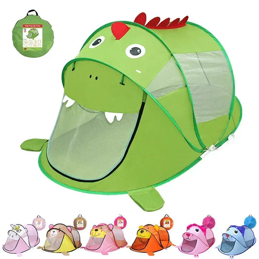 New Portable Tiger kids' Tent Cartoon Animal Children 
Play House Outdoors Pop Up Toy Tent Indoor Net Baby Ball Pit Pool Dropship