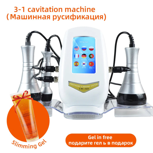3 In 1 Beauty Body Slimming Massager Cavitation Machine Multi-Functional Device 
Face Body Tightening Lifting Spa Skincare Tool