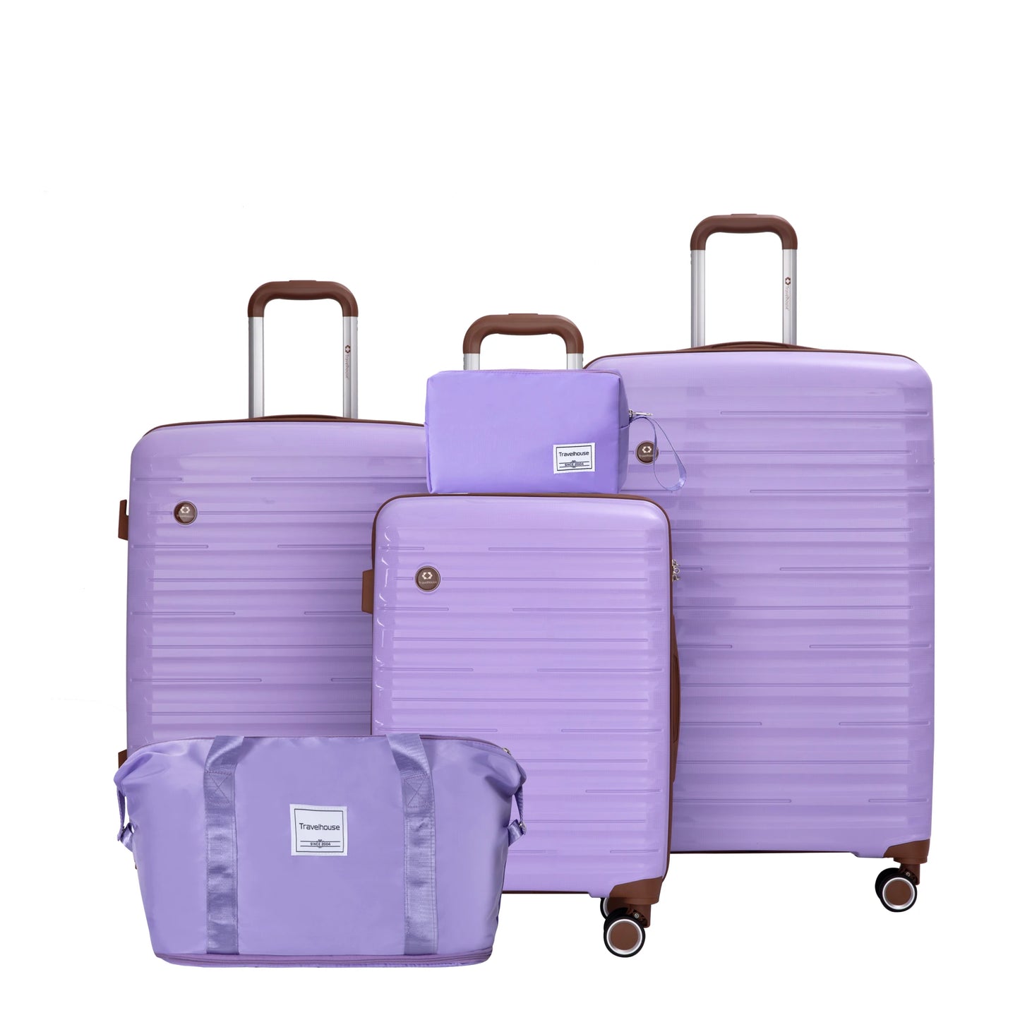 Luggage Sets 5 Piece,Suitcases with Double Spinner Wheels and TSA Lock,Hardcase 3 set
 Luggage with Travel Duffle Bag