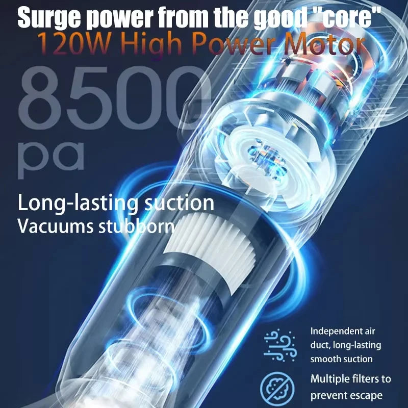Electric Handheld Wireless Vacuum Cleaner USB  Mopping, Car Vacuum