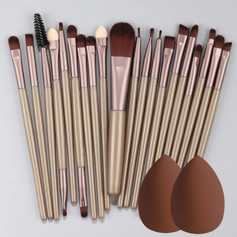 20Pcs Makeup Brush Set Eye Shadow Brush Full Set Beauty Makeup Concealer Brushes