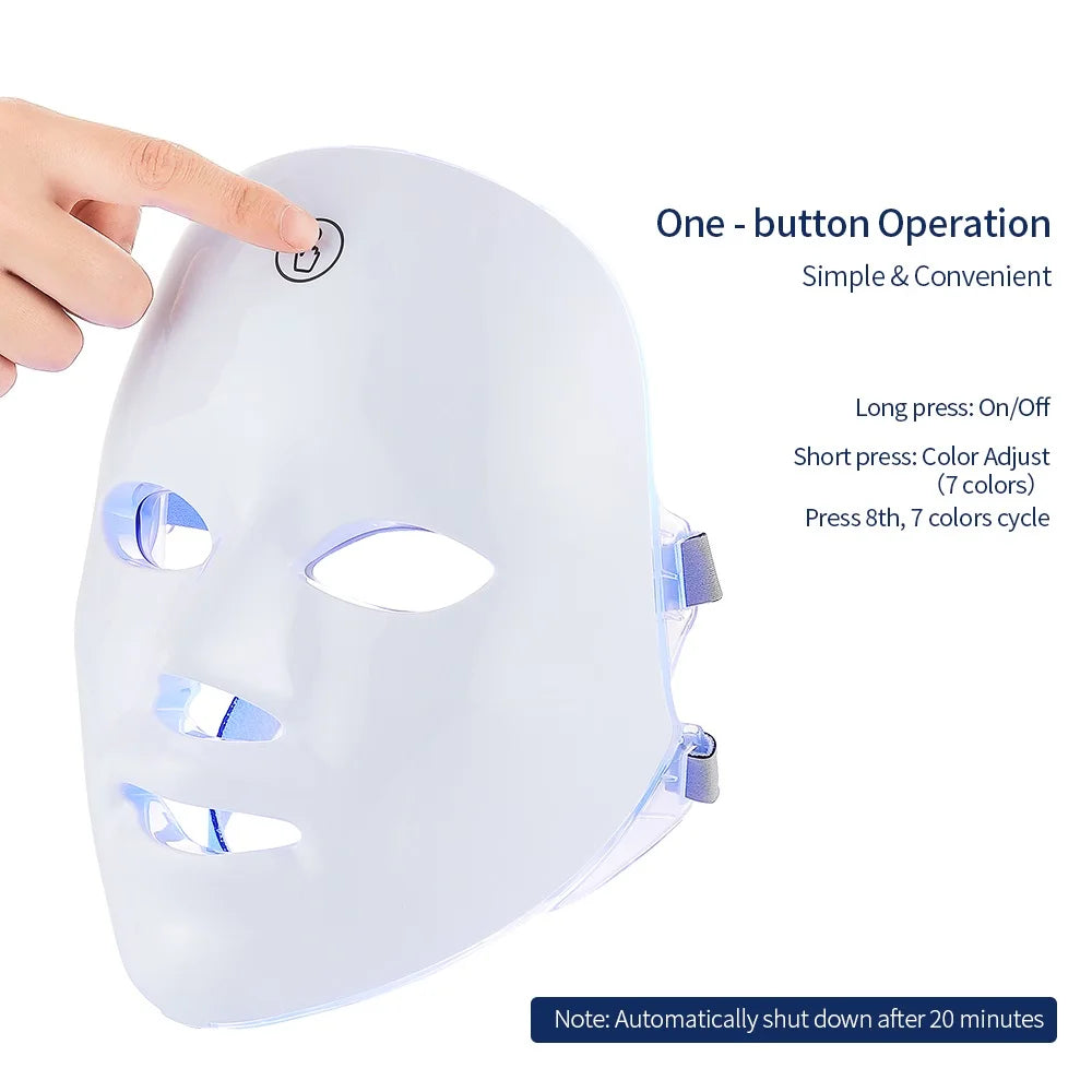 LED Facial Neck Beauty Machine Skin Rejuvenation Massager