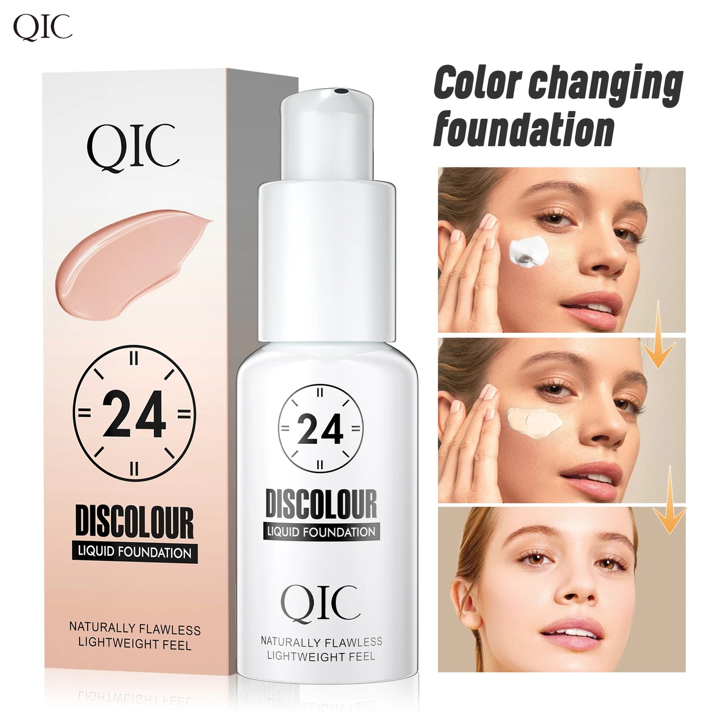 Magic Color Changing Foundation Liquid Soft Matte Long Lasting Hydrating Makeup Base