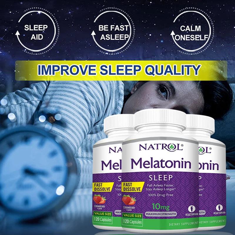 10mg Melatonin Sleep Supplement Solve Sleep Problems
