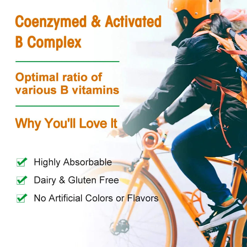 Vitamin B Complex Supplement,
 Supports Energy, Immune Health, Antioxidant Supplement