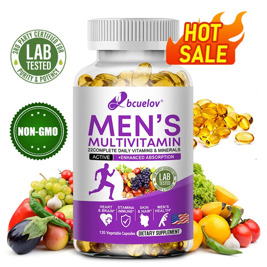 Men's Daily Multivitamin - 22 Vitamins & Minerals
 Dietary Supplement for Immunity, Energy, Digestion, Skin, and Overall Health