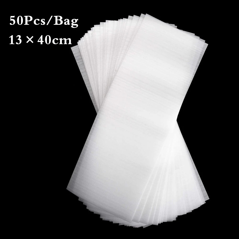 50Pcs Reusable Foam Hair Dye Paper Professional Highlighting Strips Salon Hair Coloring