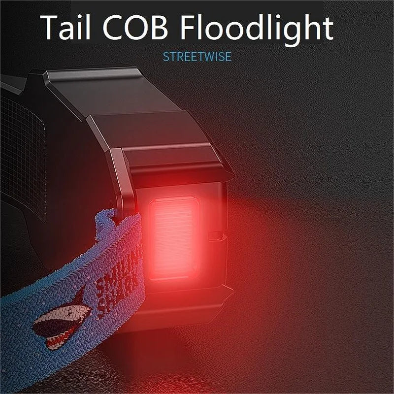 Headlight Wave Induction Lightweight Headlamp Rechargeable Waterproof