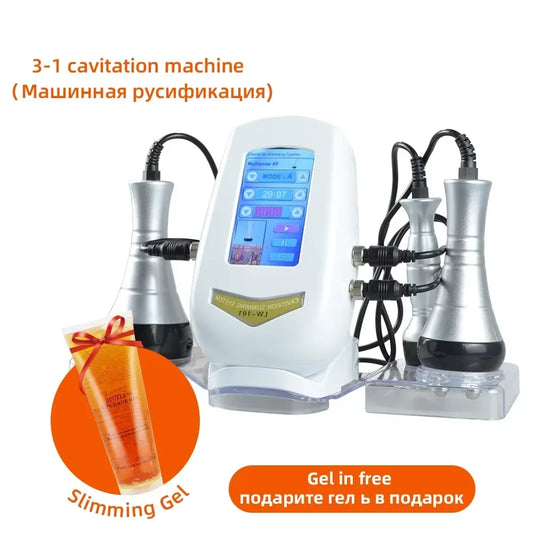 3-in-1 Vacuum 40K Slimming Cavitation Machine Skin Tightening And Anti Wrinkle Beauty Equipment（Fast Shipping）