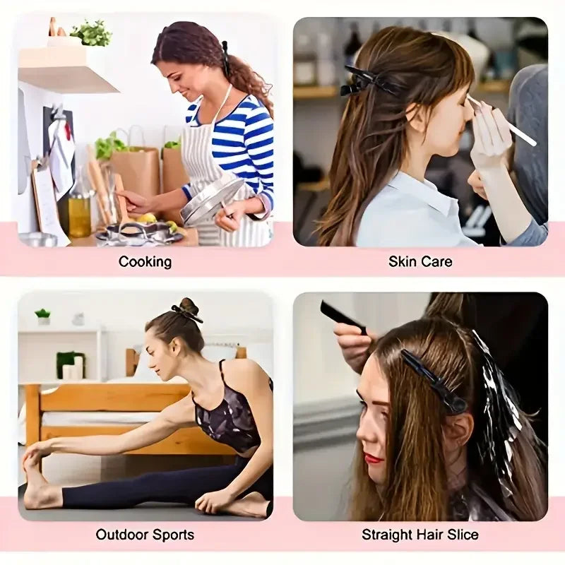 6pcs/Lot Plastic Alligator Hair Clips Hairdressing Clamps