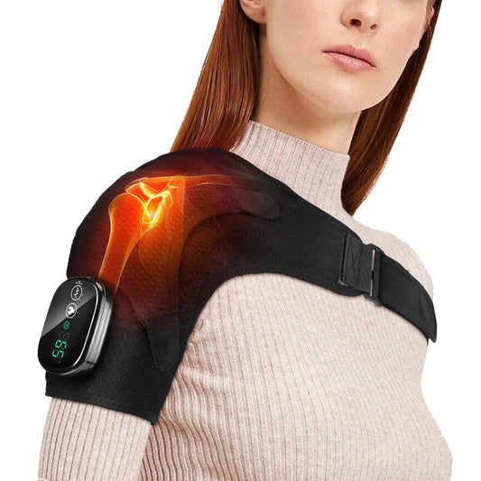 Electric Heating Pad Shoulder Vibration Massager Physiotherapy 
Arthritis Joint Pain Relief Belt Elbow Support Brace Thermal Wrap