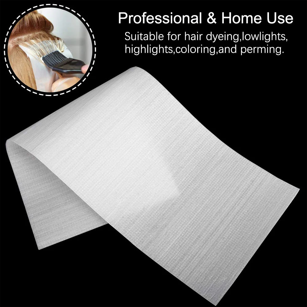 50Pcs Reusable Foam Hair Dye Paper Professional Highlighting Strips Salon Hair Coloring