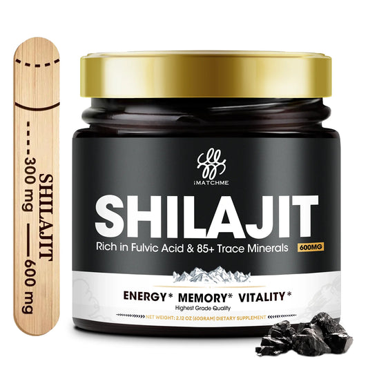 Pure Shilajit Supplement for Men & Women –
85+ Trace Minerals & Fulvic Acid - Energy, Brain, Immunity – Himalaya Shilajit Resin