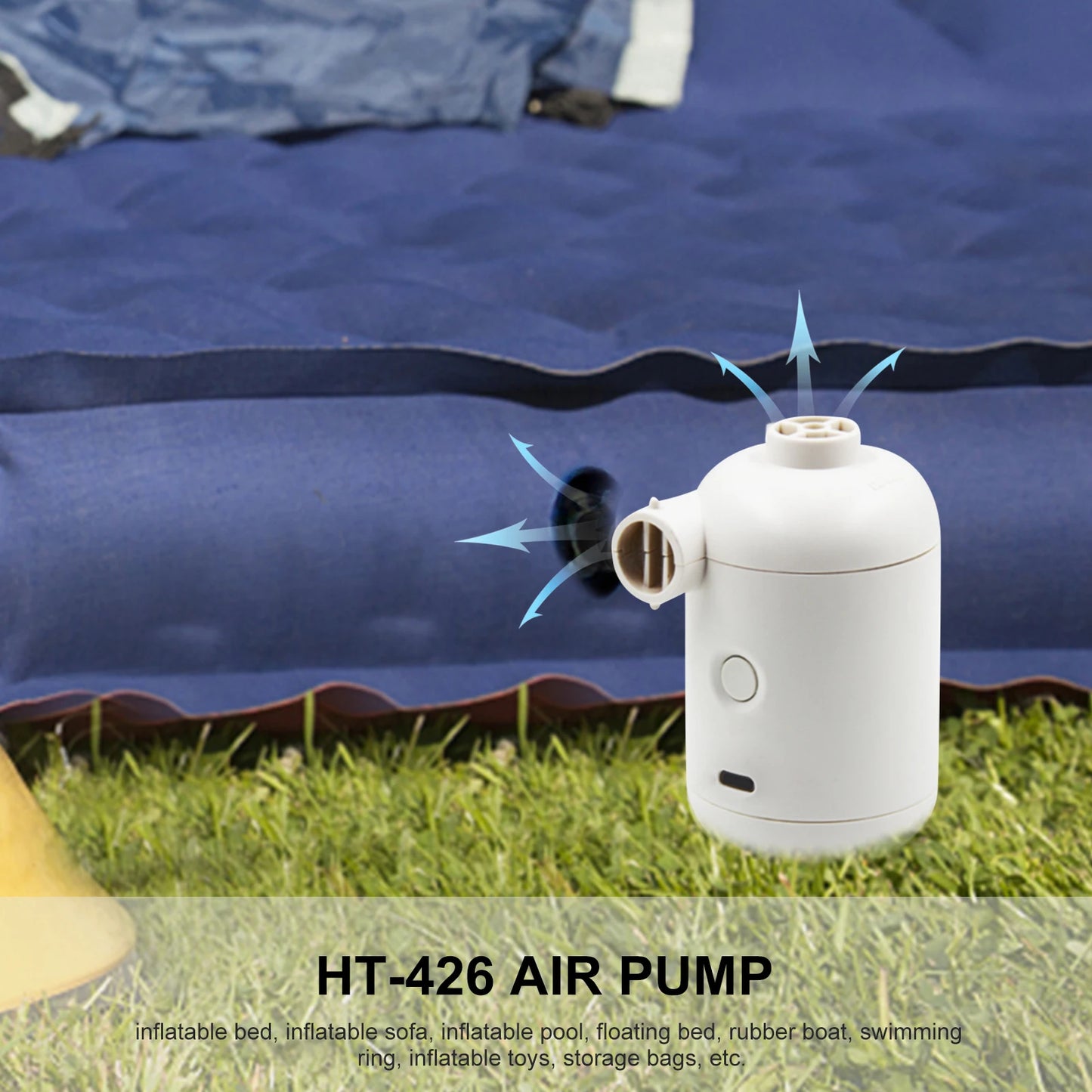 Electric Air Pump with 4 Nozzles Portable Air Pump USB Plug in