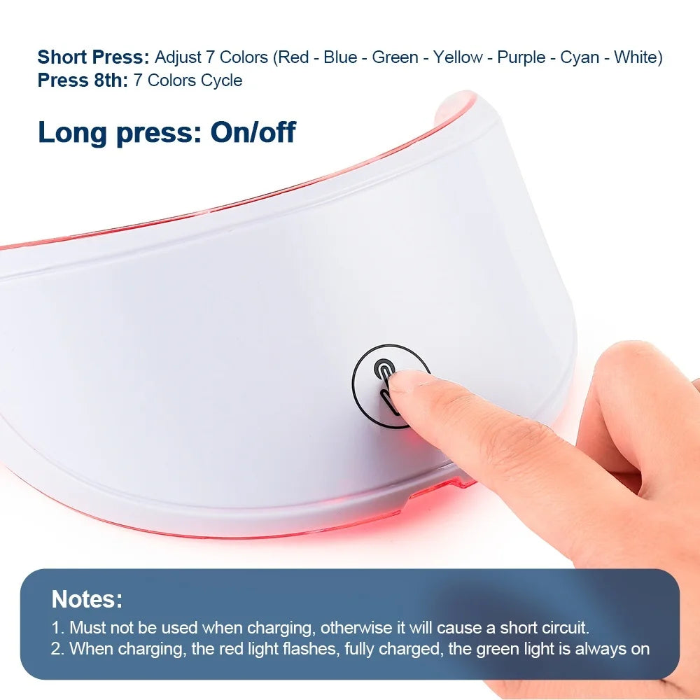 LED Facial Neck Beauty Machine Skin Rejuvenation Massager