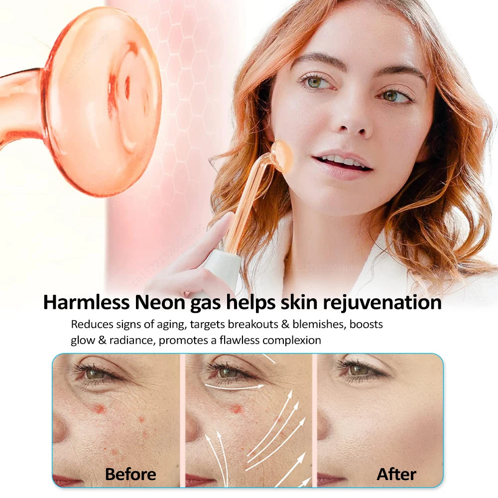 High Frequency Electrode Wand Neon Argon Electrode Glass Tube
Skin Tightening Remove Wrinkle Acne Spots