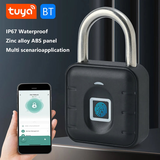 Keyless Fingerprint Lock with Smart Padlock Waterproof Door Lock