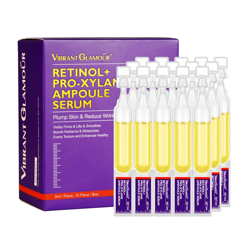 Retinol + Pro-xylane Ampoule serum 
Repairs Strengthens The Skin And Diminishes Fine Lines Face Beauty Skin Care 15pcs