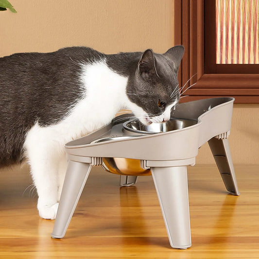 Stainless Steel Elevated Dog Bowl Non-Slip and No Spill 
Design Bowl Pet Supplies for Small Medium Large Dogs