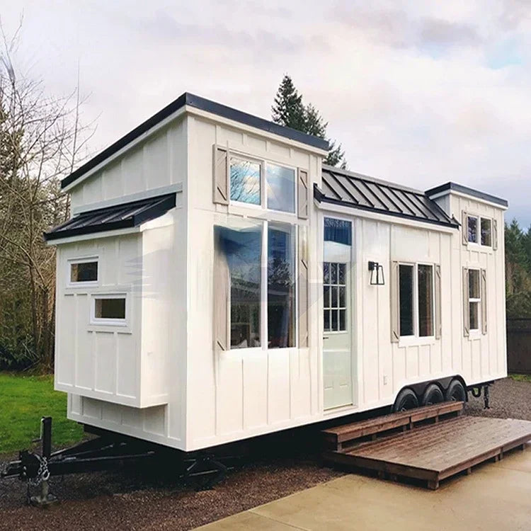 HOT SALE!!  Poftable tiny house on wheels 2 bedroom with bathroom tub and shower