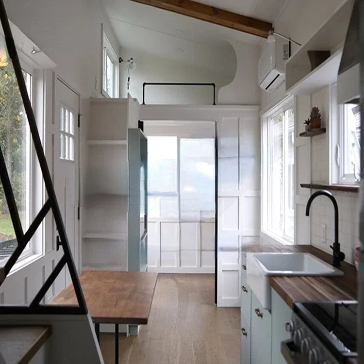 HOT SALE!!  Poftable tiny house on wheels 2 bedroom with bathroom tub and shower
