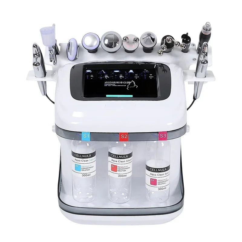 New Arrival! 10 In 1 H2o2 Aqua Peeling Lift Skin Bubble Moisturizer
 Oxygen Hydrofacial Machine, Skin Care Cleansing Facials