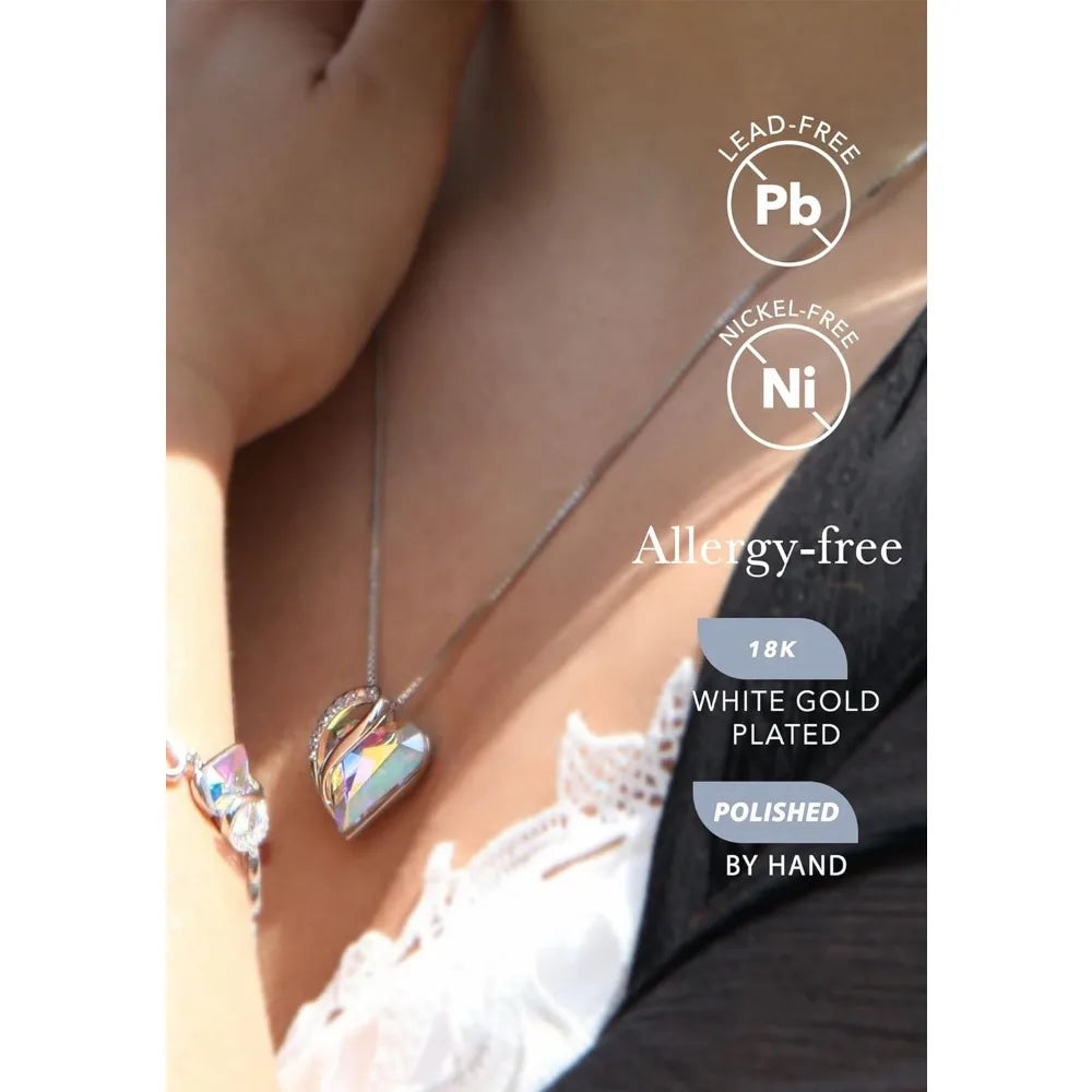 Necklaces for Women, Infinity Love Heart Pendant with Birthstone