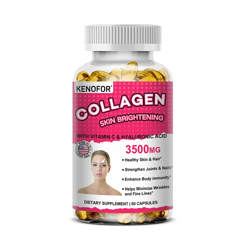 Vital Vitamins Collagen - Biotin, Hyaluronic Acid, Vitamin C 
- Collagen for Women - Anti-Aging Hair, Skin, Nails Beauty Complex