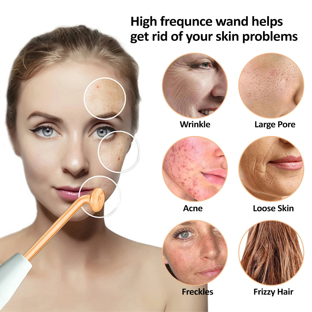 High Frequency Electrode Wand Neon Argon Electrode Glass Tube
Skin Tightening Remove Wrinkle Acne Spots