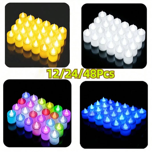 LED Tea Light Candles, Flameless Candles, Battery Electric Candles,