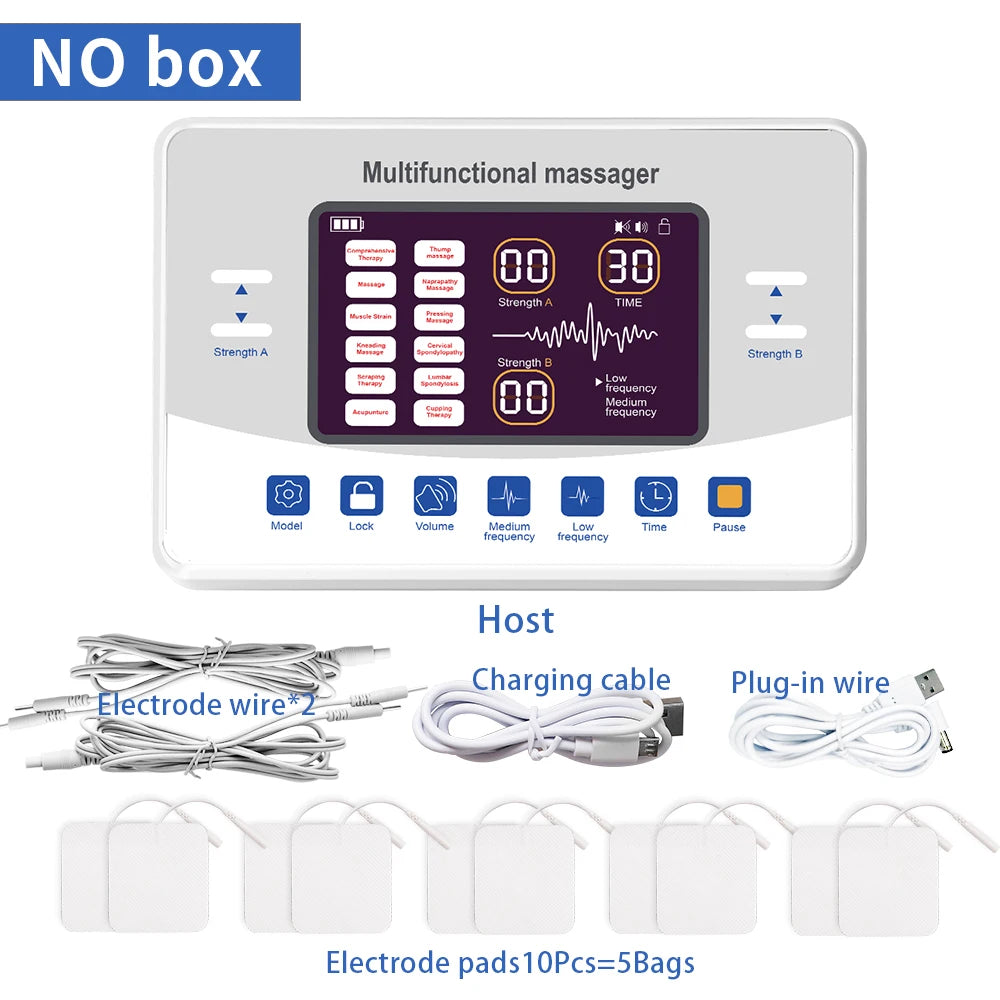 12Mode TENS EMS Massager 30 Levels Deep Body Massage 
Electric Muscle Stimulator Pulse Acupuncture Relax Digital Therapy Machine