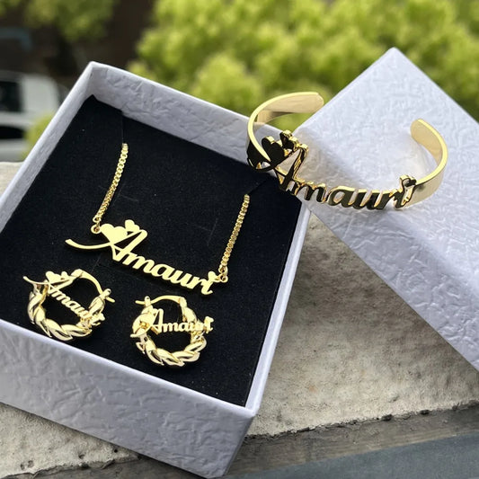 Custom Name Jewelry 
 Personalized Letter Necklace
 Customized Name Bangles \
Stainless Steel Mini Hoop Earrings 18mm