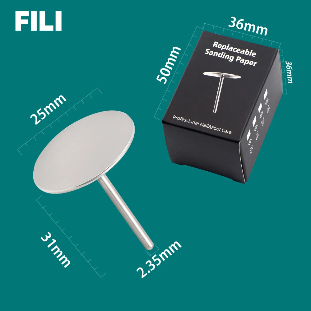Professional Replaceable Sanding Paper 25 MM Pedicure Disc 
Foot Dead Skin Cuticle Callus Removal Foot Rasp Files Sandpaper Tools