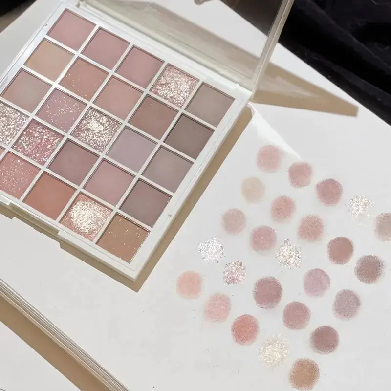 Cool Low Saturation 25 Color Eyeshadow Plate 2024 New Pearl Matte Color