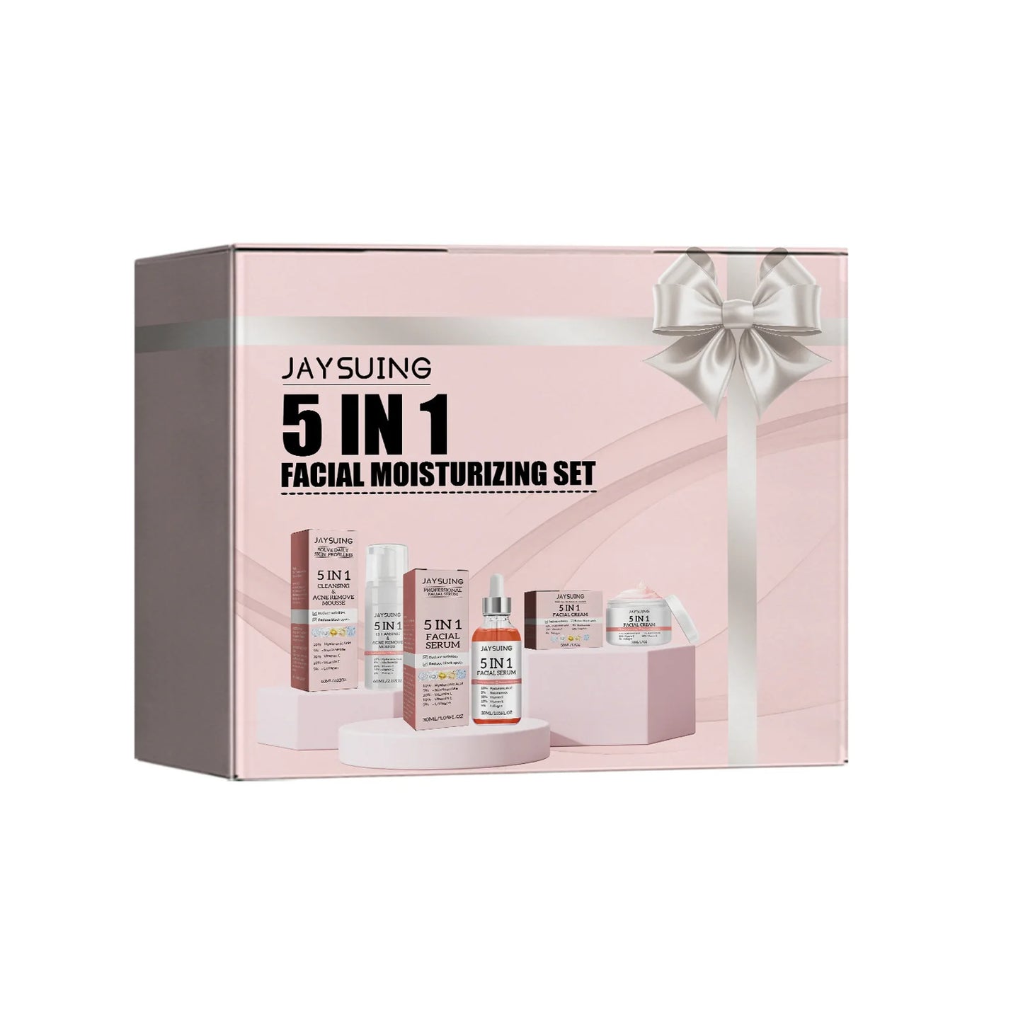 5 In 1 Anti Aging Serum Fade Fine Lines Tighten Remove Dark Spot Pore Shrinking
