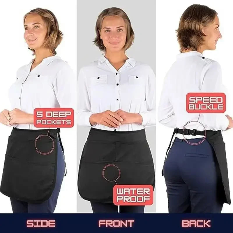 Hairdresser Apron Black Professional Waterproof  Apron Hair Salon Tools