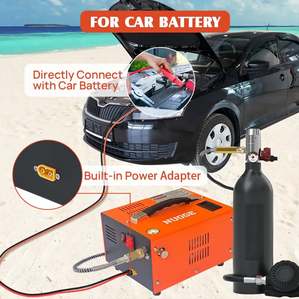 110V/220V PCP Air Compressor 4500Psi 30Mbar High Pressure