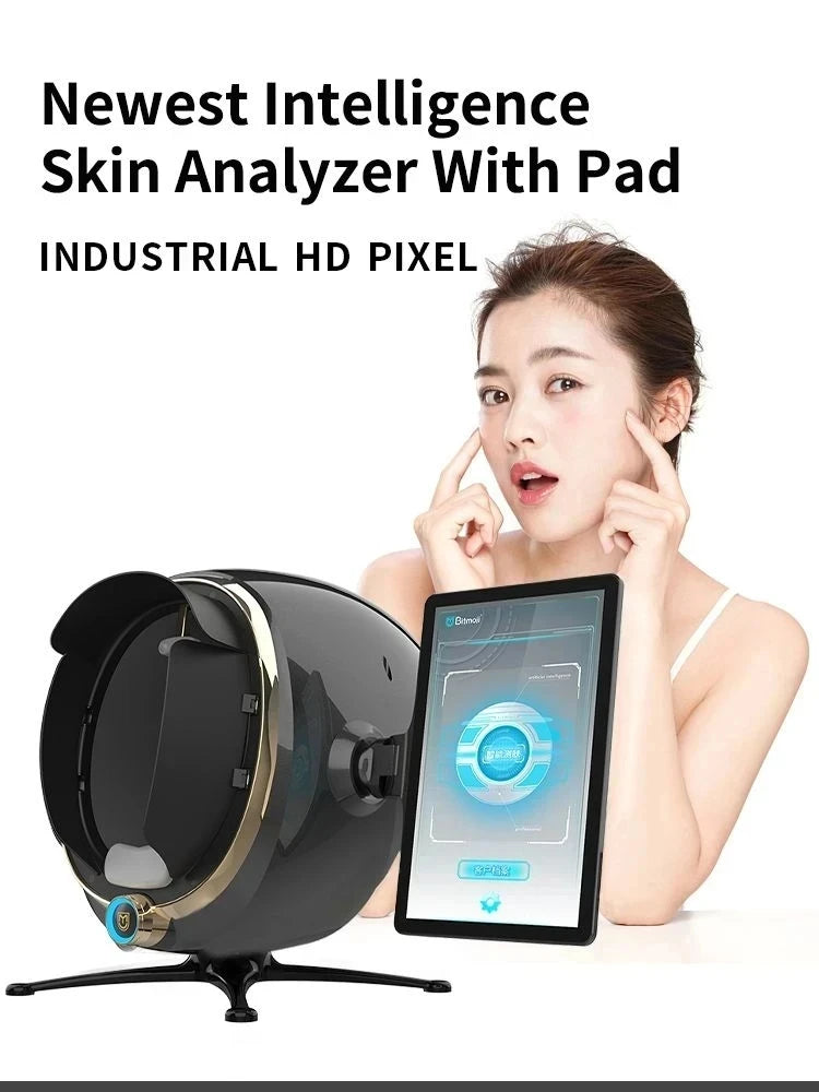 3D Skin Scanner Care Facial Analyzer Portable Detector Face Camera Test Analysis