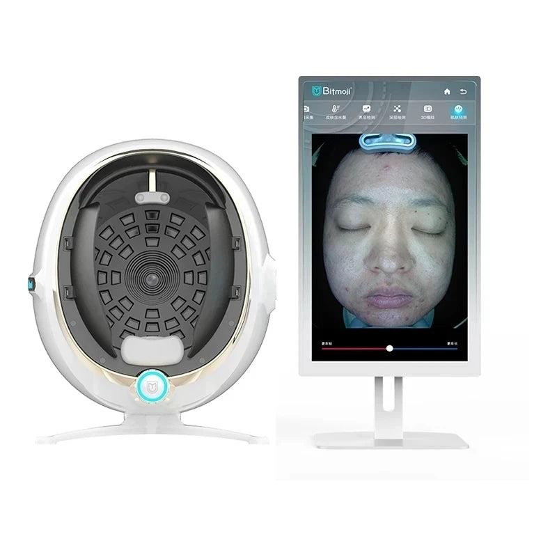 3D Skin Scanner Care Facial Analyzer Portable Detector Face Camera Test Analysis