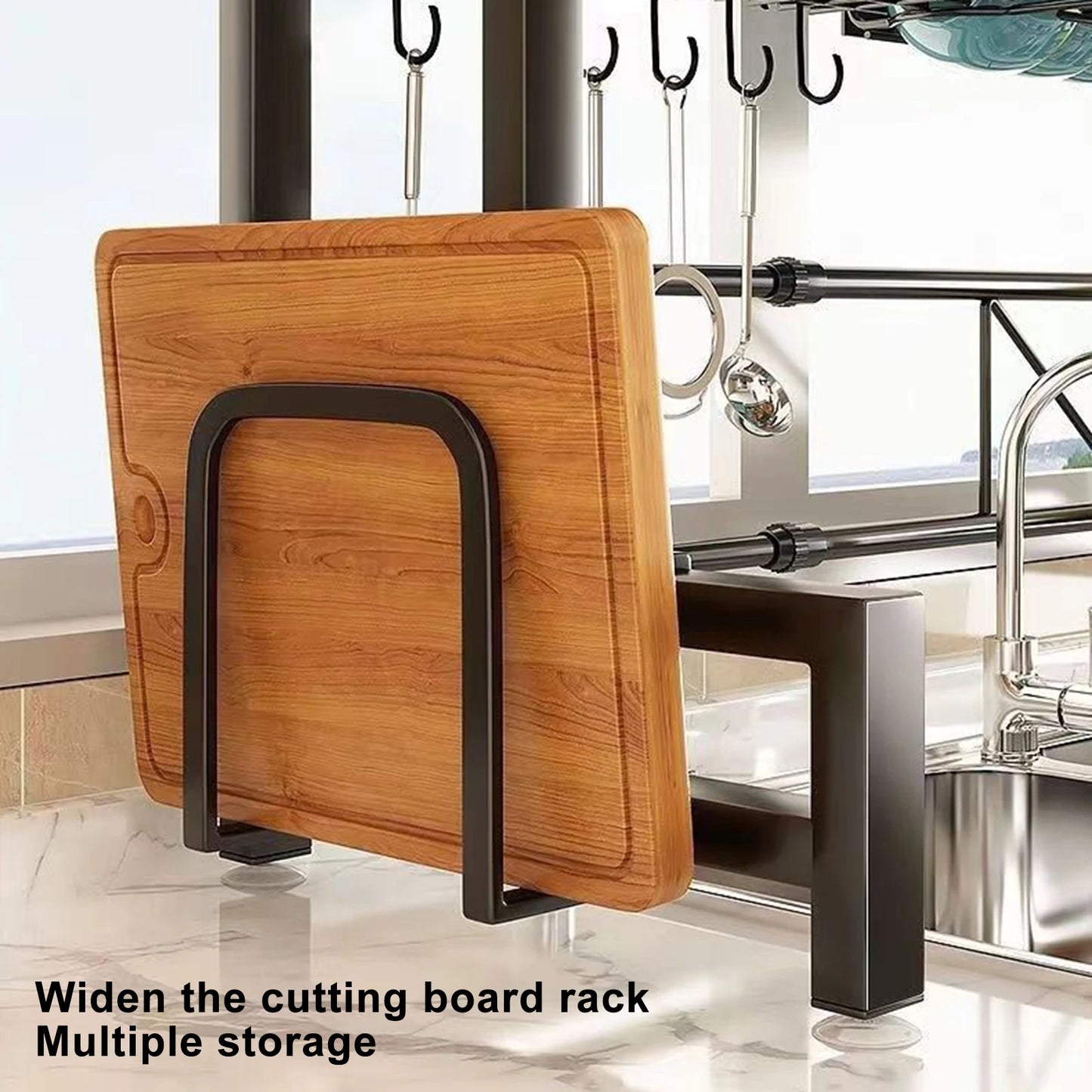 2 Tier Kitchen Storage Shelf Above Sink