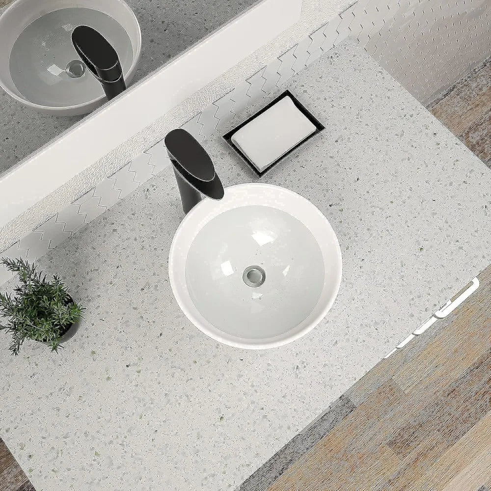 Bowl Sinks for Bathrooms     Round Small Vessel Sink 
Countertop Porcelain Round Bathroom Sink Bowl Above Counter Sink