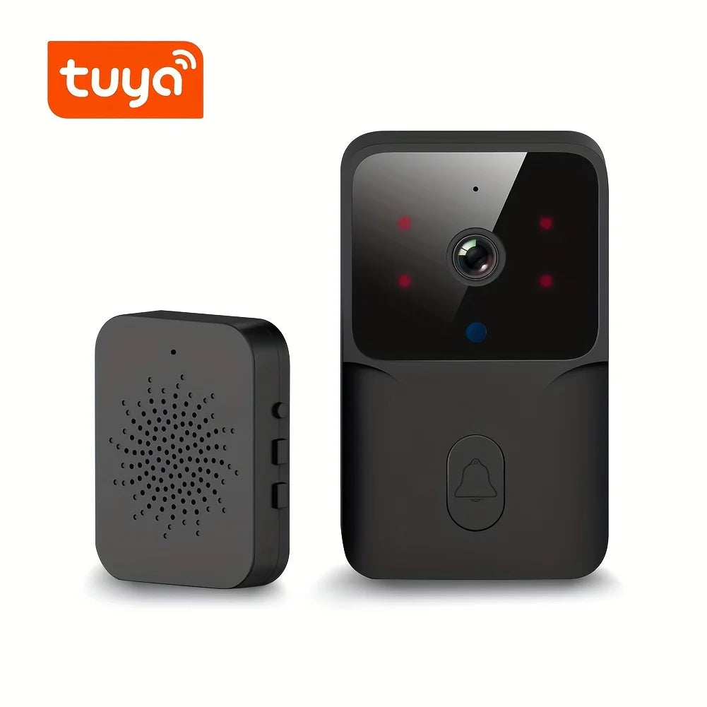 Wireless smart video doorbell, 2.4G WiFi home security camera, 
2-way audio, night vision, battery, secure home monitoring