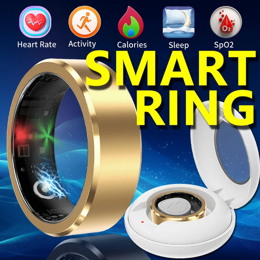 New Smart Ring Monitor Heart Rate Blood Oxygen Sleep Exercise Multifunctional Healthy