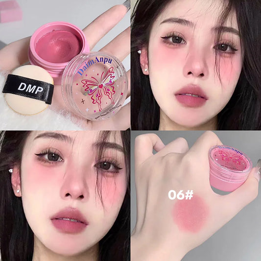 Airy Blush Clay Pigmented Powdery Cream Blusher
Long-Lasting Tender Look Uplifting Color Matte Girlish Blush